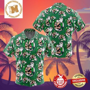 Luigi Super Mario Summer 2024 Hawaiian Shirt For Family