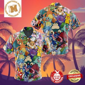 Magical Creatures Pokemon Summer 2024 Hawaiian Shirt For Family