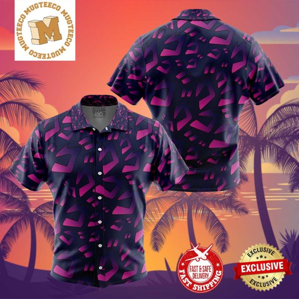 Menacing Aura Jojo’s Bizarre Adventure Summer 2024 Hawaiian Shirt For Family