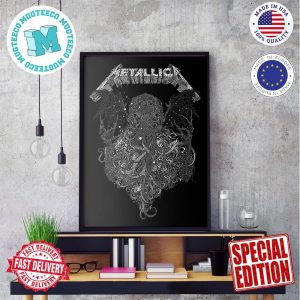 Metallica The Call Of Ktulu Limited Edition By Richey Beckett Wall Decor Poster Canvas