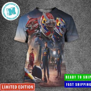 New Poster For Max Verstappen Sergio P?rez And Charles Leclerc Saudi Arabian GP All Over Print Shirt