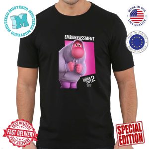 Official First Individual Poster Character Embarrassment For Inside Out 2 Releasing In Theaters On June 14 Unisex T-Shirt