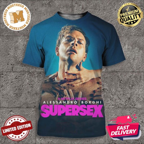 Official Netflix Series Supersex Inspired By The Life Of Rocco Siffredi Alessandro Borhi Poster All Over Print Shirt