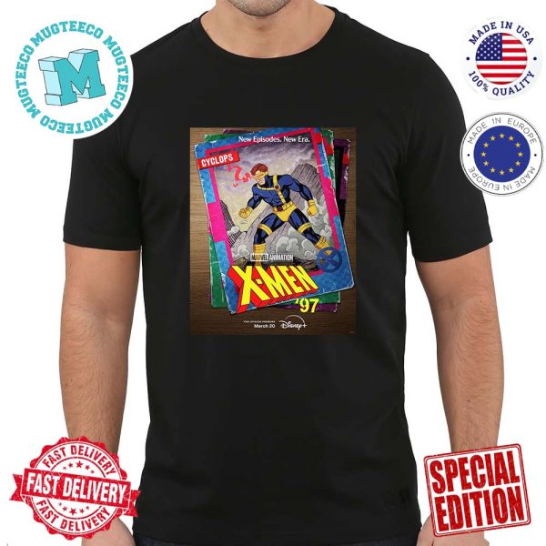 Official Poster For Marvel Animation X-Men 97 Card Cyclops New Episodes New Era March 20th Premium T-Shirt