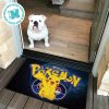 Pikachu Charmander And Bulbasaur Squirtle With Logo Pokemon Gift For Pokemon Fan Doormat