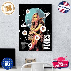 Pixies Bossanova X Trompe Le Monde March Tour 2024 Official Golden Home Decor Poster Canvas