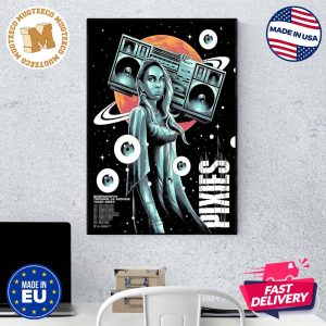 Pixies Bossanova X Trompe Le Monde March Tour 2024 Official Slate Blue Home Decor Poster Canvas