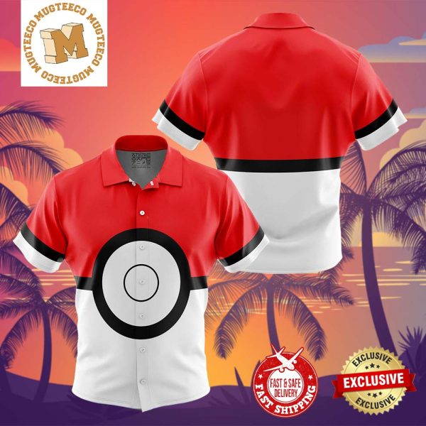 Pokeball Pokemon Summer 2024 Hawaiian Shirt For Family