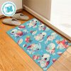 Pokemon Adorable Eevee All Forms Hang Out In The Forest Scene Peaceful Home Decor Doormat