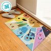 Pokemon Eevee Evolutions With Pokeball In The Forest For Home Decor Doormat