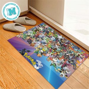 Pokemon Family Anime Attractive Gift For Fan Pokemon Doormat