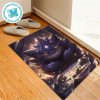 Pokemon Gengar Red Eye With Purple Background For Home Decor Doormat