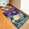 Pokemon Gengar Red Eye With Purple Background For Home Decor Doormat