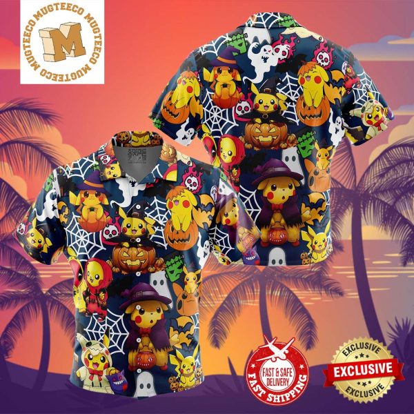 Pokemon Halloween Summer 2024 Hawaiian Shirt For Family