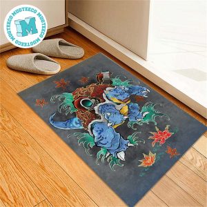 Pokemon Mega Blastoise Is The Final Evolution Of Squirtle Water Ice Japanese Style Art For Home Decor Doormat