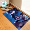 Pokemon Mew And Mewtwo In Background Full Moon Japanese Style For Home Decor Doormat