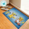 Pokemon Mew And Mewtwo Is A Pokemon With Psychic Powers For House Decor Doormat