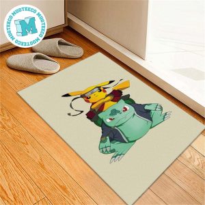 Pokemon Pikachu Naruto With Bulbasaur Gamabunta Gift For Fan Pokemon Doormat