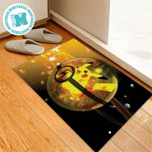 Pokemon Pikachu Pokeball Gift For Fan Pokemon Doormat