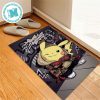 Pokemon Pikachu With Pokeball In Yellow Background For Home Decor Doormat