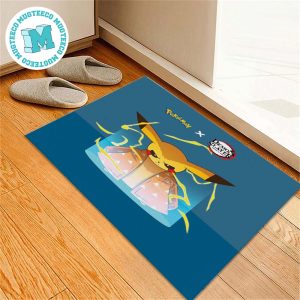 Pokemon Pikachu x Demon Slayer For House Decor Doormat