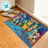 Pokemon Satoshi With His Strongest Pokemon Collection For House Decor Doormat