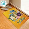 Pokemon Team Charizard Evolution Fantastic Gift For Fan Pokemon Doormat