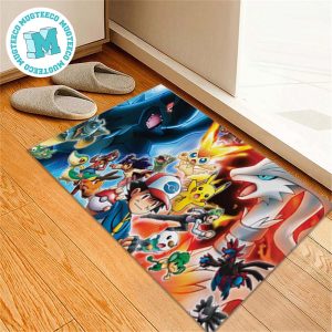 Pokemon Water Ice x Fire Of Satoshi For House Decor Doormat
