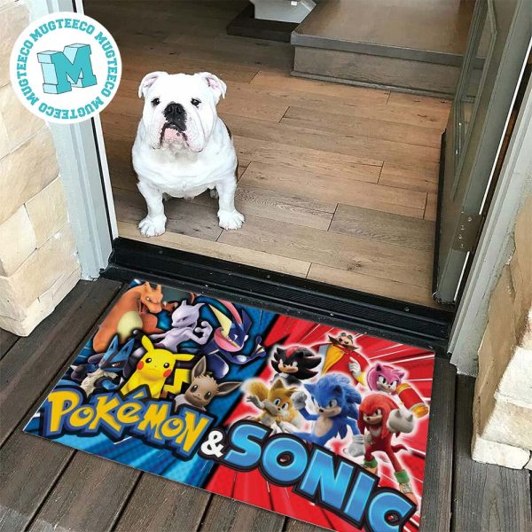Pokemon x Sonic For House Decor Doormat