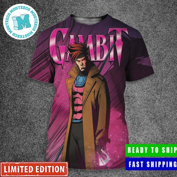 Poster Gambit Promotional Art For X-Men 97 All Over Print Shirt