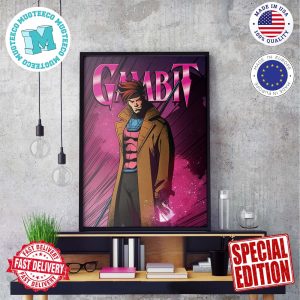 Poster Gambit Promotional Art For X-Men 97 Poster Canvas For Home Decorations