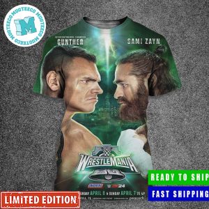 Poster WWE 2024 Wrestlemania XL Gunther Vs Sami Zayn All Over Print Shirt