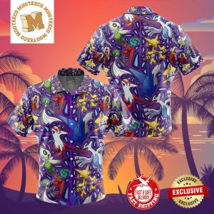 Psychic Type Pokemon Pokemon Summer 2024 Hawaiian Shirt For Family