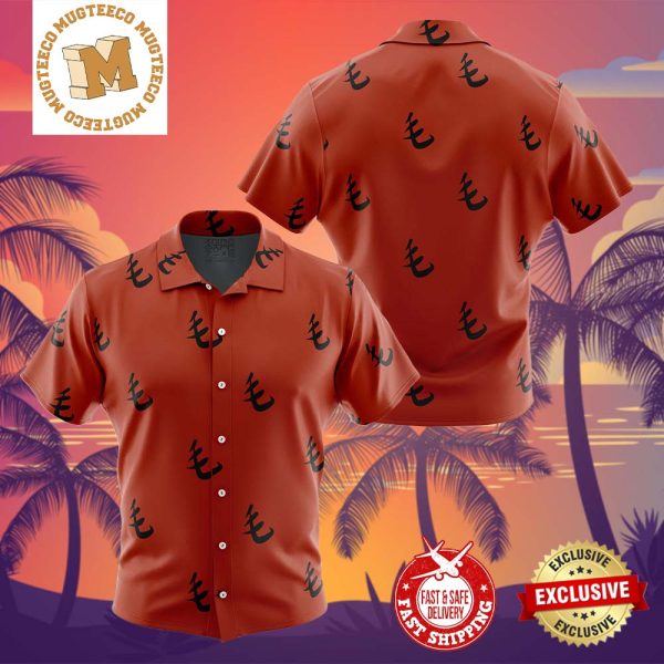 Red Pattern Saitama One Punch Man Summer 2024 Hawaiian Shirt For Family
