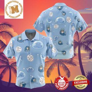 Rimuru Tempest Pattern That Time I Got Reincarnated As A Slime Summer 2024 Hawaiian Shirt For Family