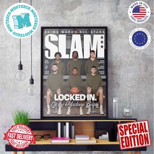 SLAM Skims March All-Stars Locked In Let The Madness Begin March 2024 Wall Decor Poster Canvas