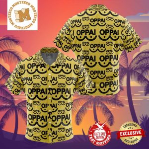Saitama Oppai One Punch Man Summer 2024 Hawaiian Shirt For Family