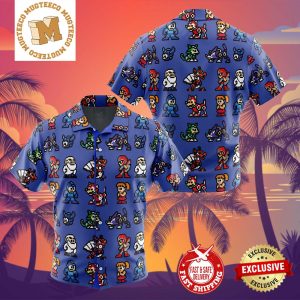 Team Mega Man Summer 2024 Hawaiian Shirt For Family