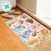 Team Pokemon Eevee With Pikachu Elvolve In Red And Pokeball Background Gift For Fan Pokemon Doormat
