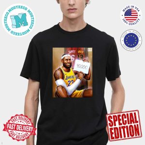 The King Lebron James Reaches 40k Career Points Classic T-Shirt