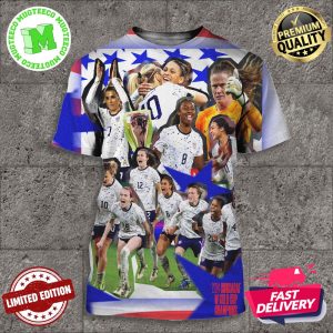 The USWNT Are Champions Of The Inaugural Concacaf W Gold Cup All Over Print Shirt