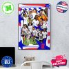 Official US Women National Soccer Team Concacaf W Gold Cup Champions 2024 Home Decor Poster Canvas