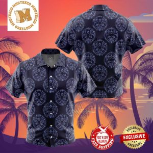 Transmutation Circle Full Metal Alchemist Summer 2024 Hawaiian Shirt For Family