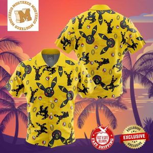Umbreon Pattern Pokemon Summer 2024 Hawaiian Shirt For Family