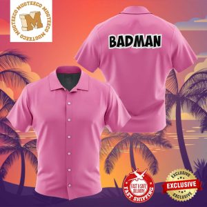 Vegeta Badman Pink Dragon Ball Z Summer 2024 Hawaiian Shirt For Family