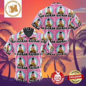 Vegeta Pink Badman Dragon Ball Z Summer 2024 Hawaiian Shirt For Family