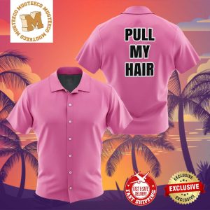 Vegeta Pull My Hair Pink Dragon Ball Z Abridged Summer 2024 Hawaiian Shirt For Family