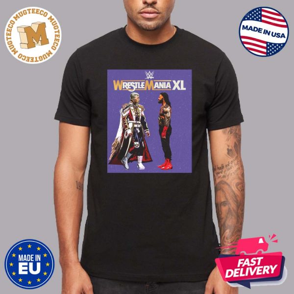 WWE Wrestle Mania XL Cody Rhodes Vs Roman Reigns Vintage T Shirt