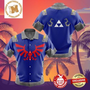 Zelda Shield Style The Legend Of Zelda Summer 2024 Hawaiian Shirt For Family