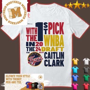 Caitlin Clark Indiana Fever Stadium Essentials Unisex 2024 WNBA Draft First Pick Verbiage Shirt